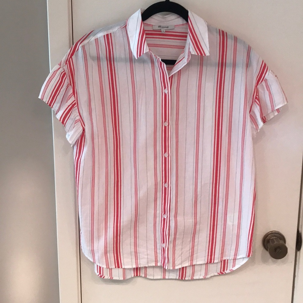 Madewell Shirt w Ruffle Sleeves